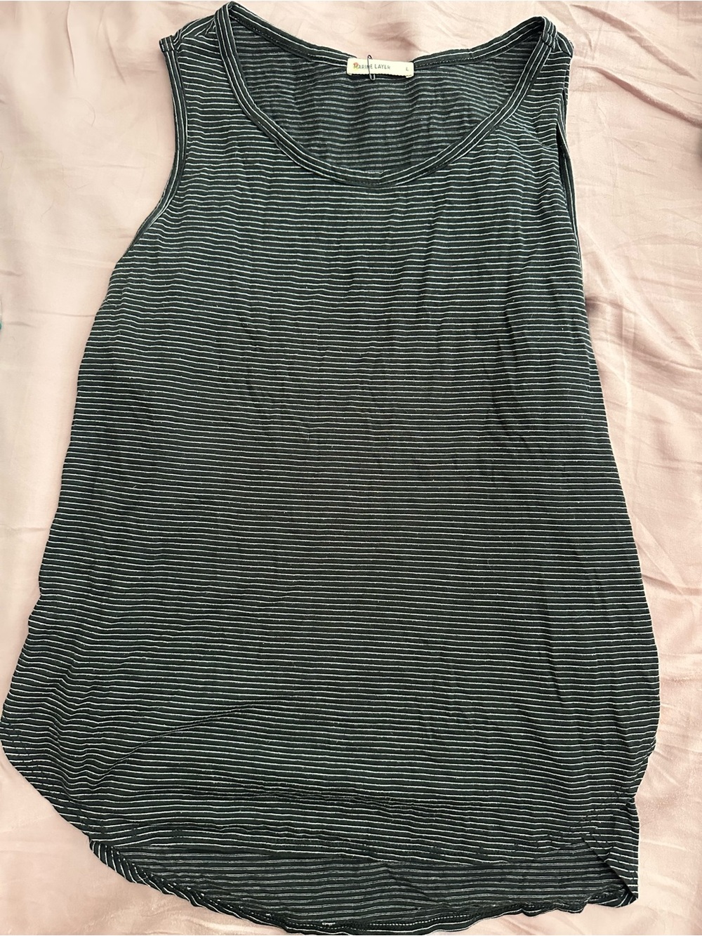 Marine Layer Black & White Striped Tank